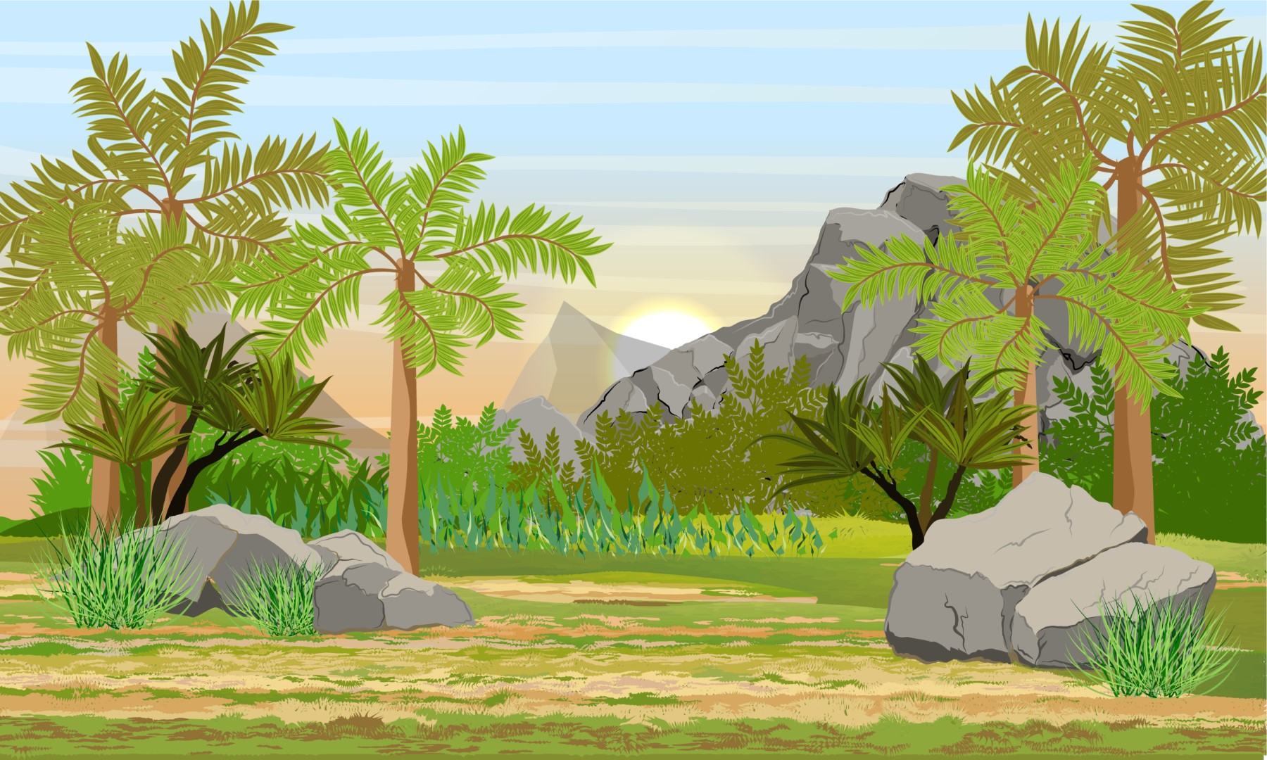 verhuur achtergrond decor setting dinosaurus prehistorie jurassic park huren