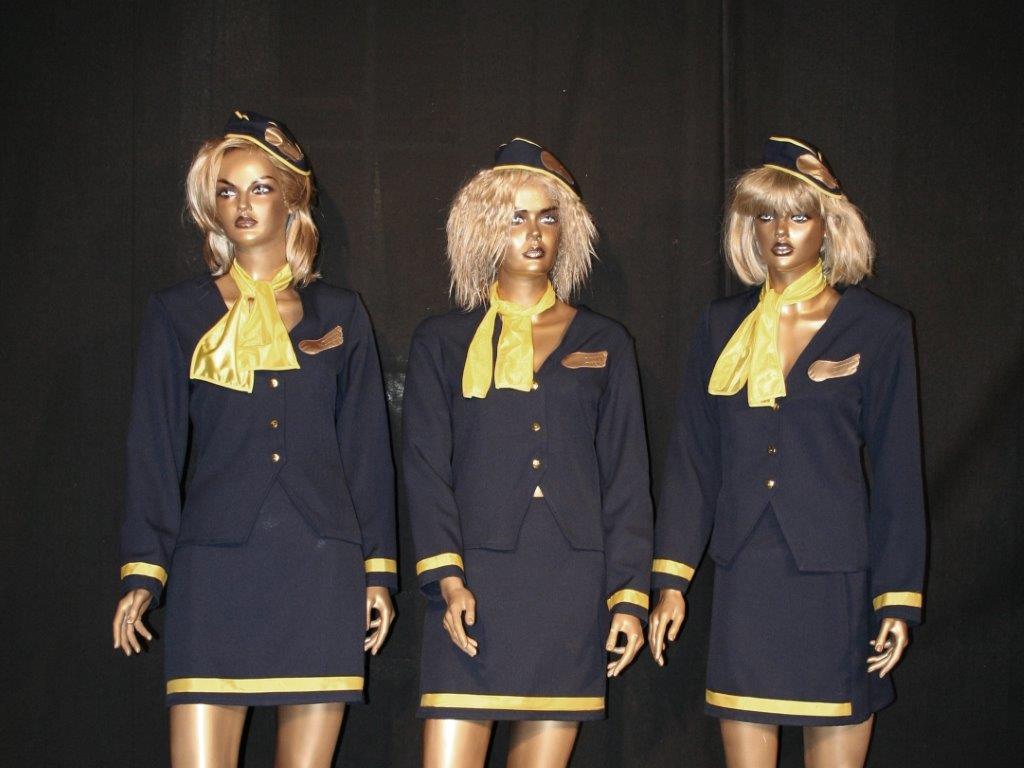 verhuur air hostess stewardess decor pop huren