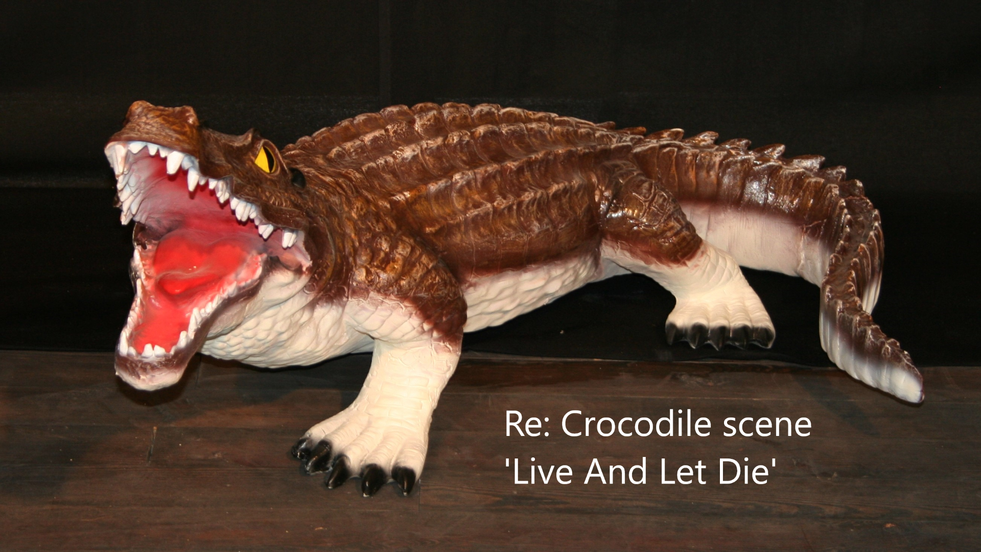 verhuur krokodil James Bond scene Live And Let Die