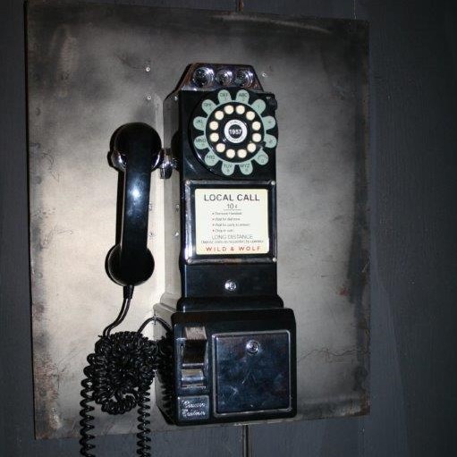 verhuur oude vintage telefoon voor kiosk huren