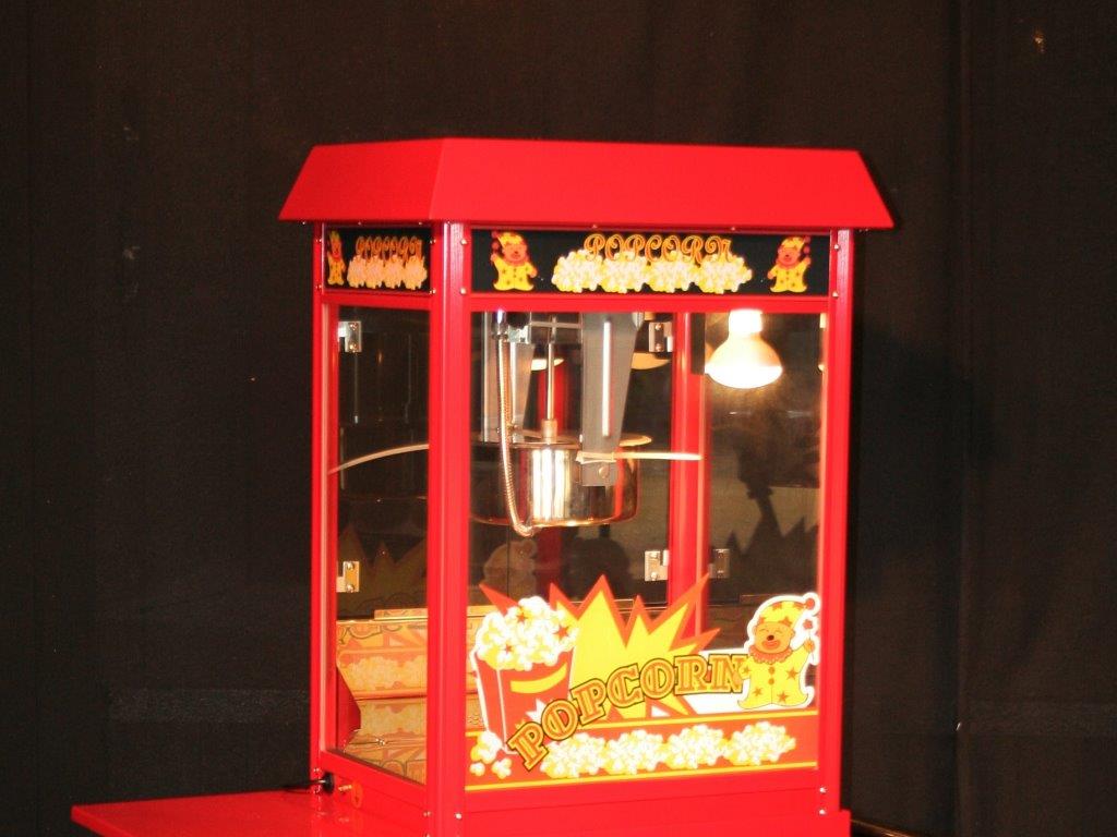 verhuur popcorn machine karretje  huren