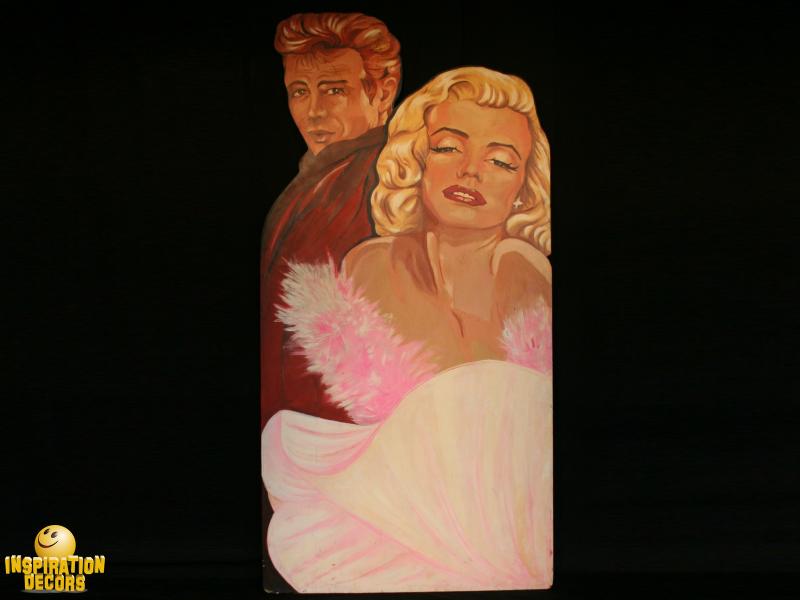 verhuur Zetstuk Marilyn Monroe en James Dean te huur