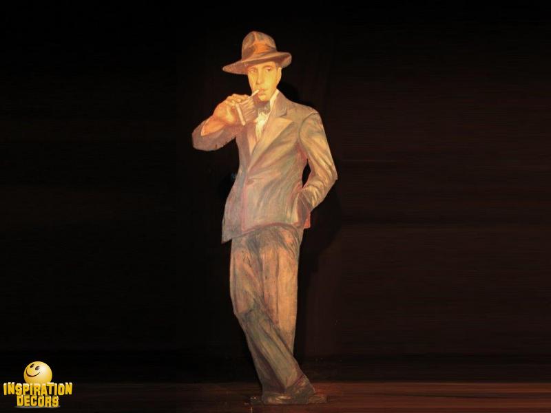 verhuur houten paneel Humphrey Bogart huren