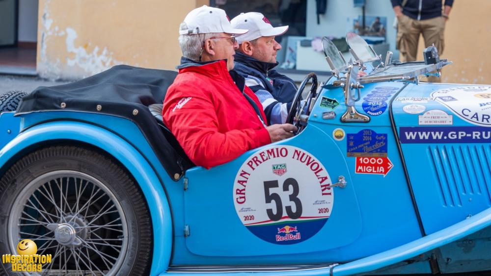 verhuur decor 1000 Miglia oldtimer regularity rally huren