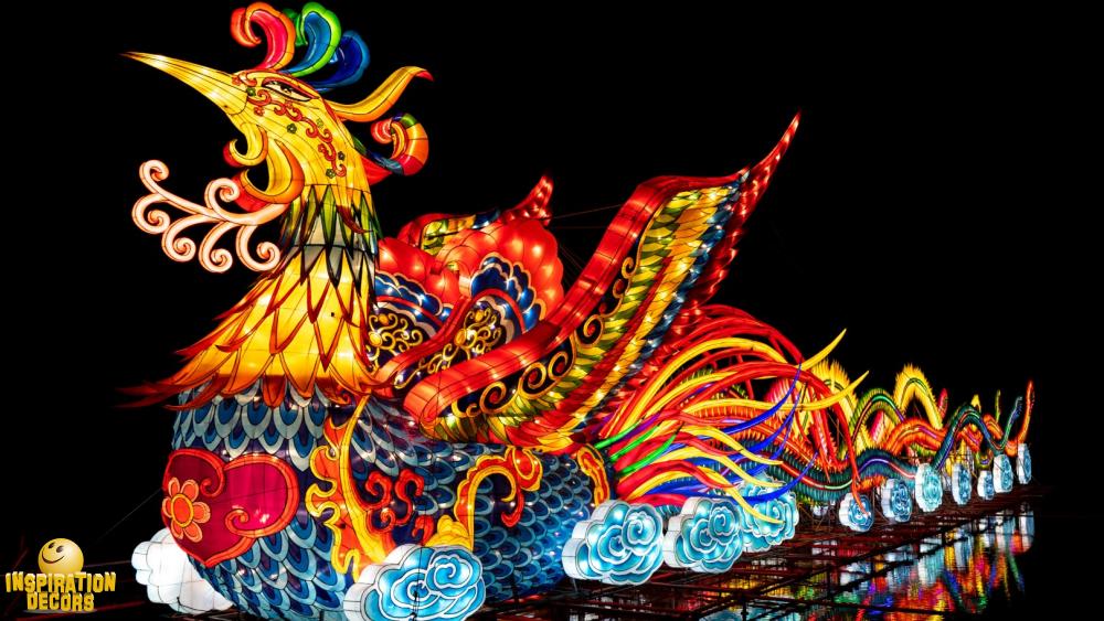 verhuur decor Chinees lichtfestival vogeldraak huren