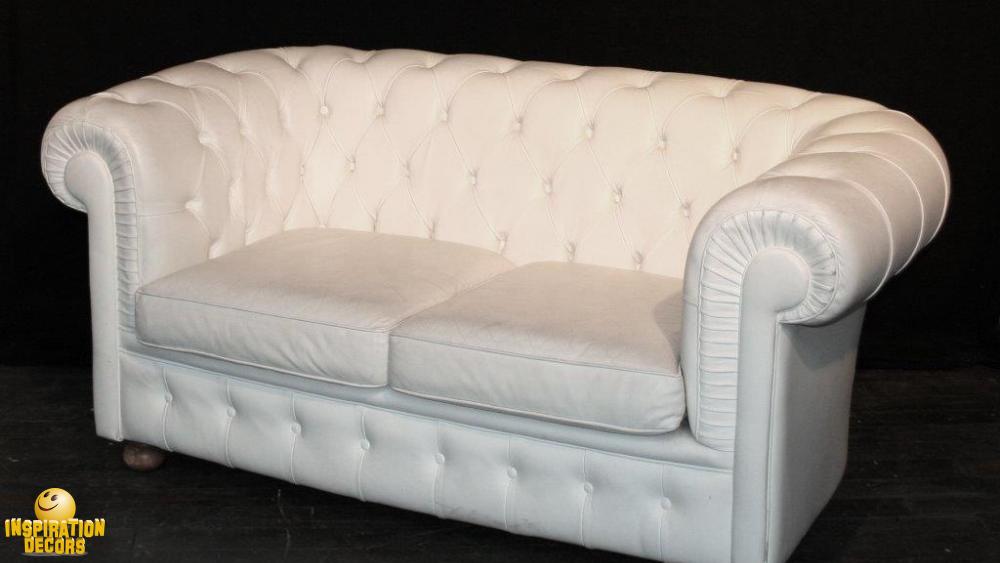 verhuur witte Chesterfield zetel huren