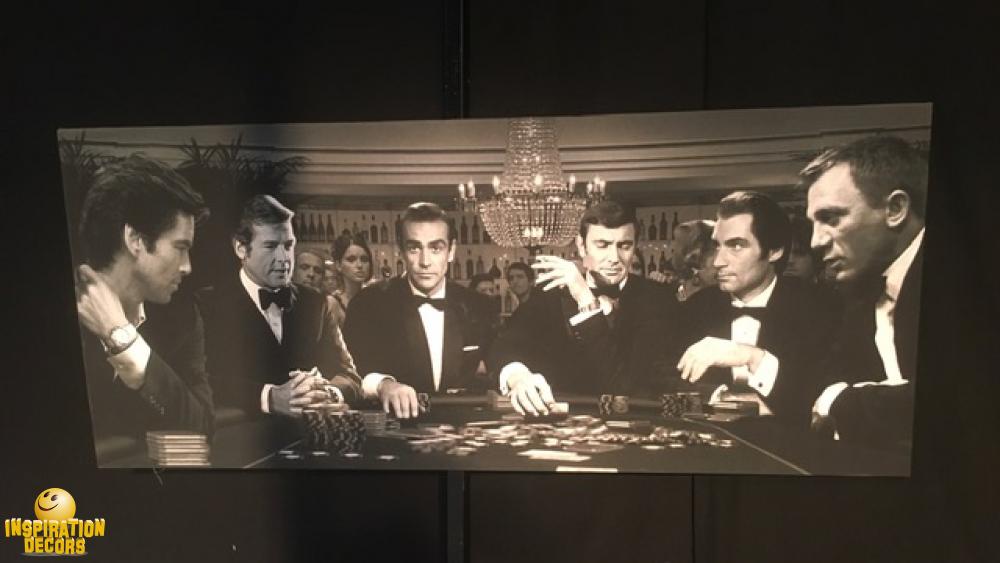 verhuur foto op doek canvas met 6 zes James Bond te huur