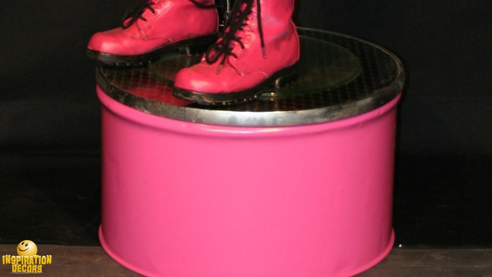 verhuur roze sokkel voor pink party huren