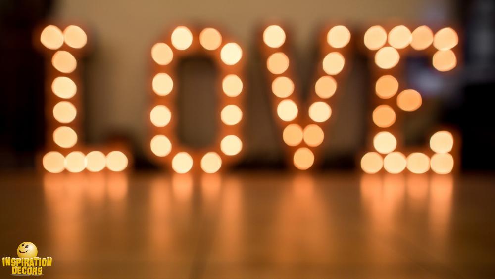 verhuur decor LOVE letters huren