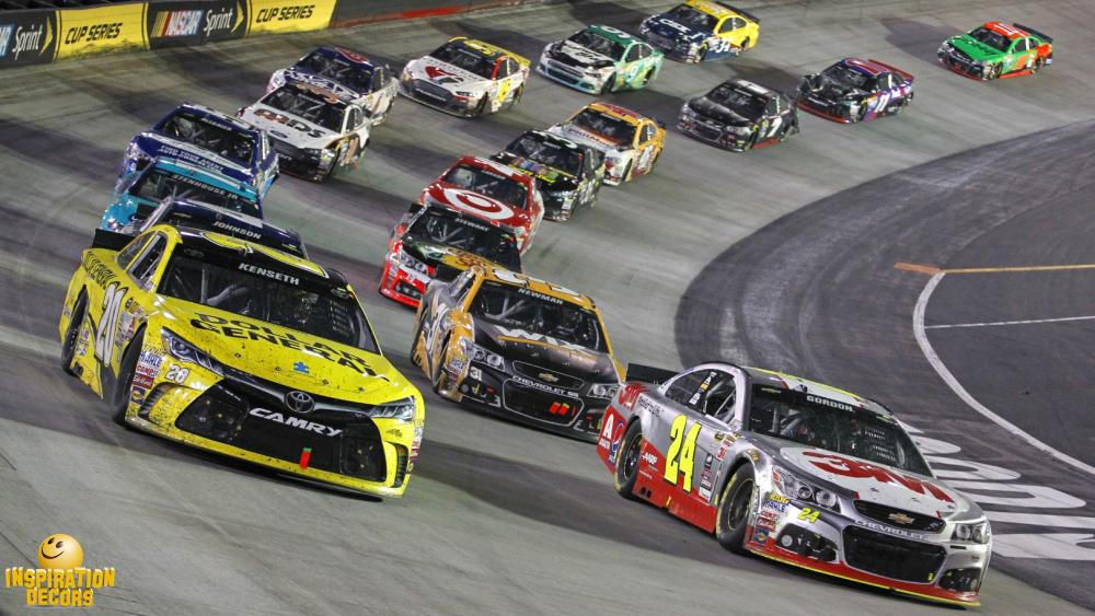 verhuur decor backdrop NASCAR te huur