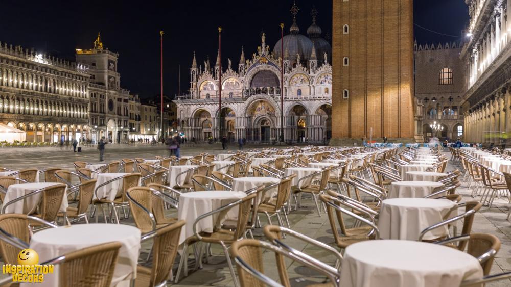 verhuur decor San Marco plein Venetie huren