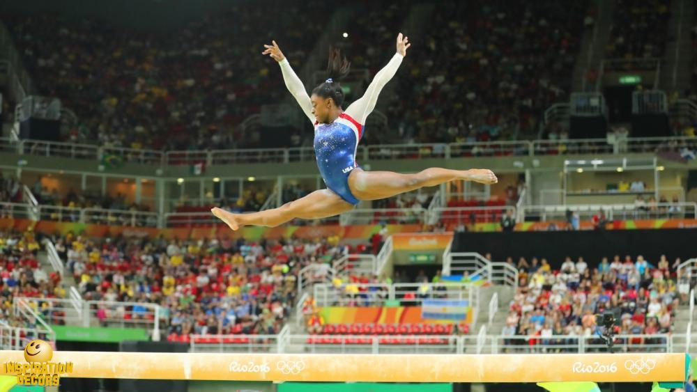 verhuur decor turnen O.S. Simone Biles huren