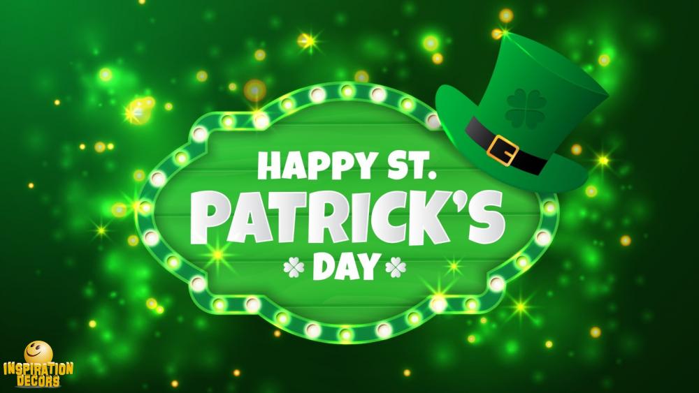 verhuur decor backdrop achtergrond happy st Patrick's day huren