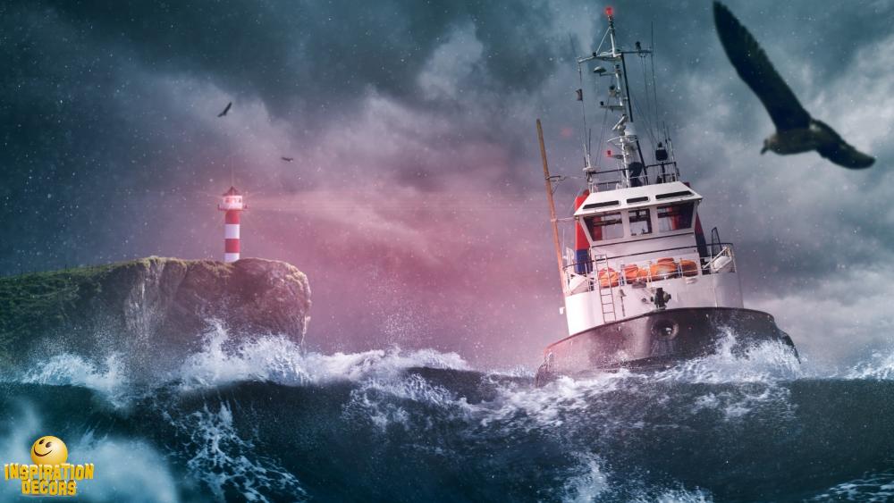 verhuur decor storm sleepboot kustwacht huren