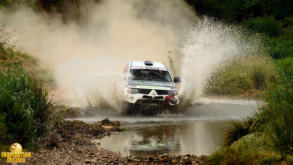 verhuur decor water crossing auto rally huren