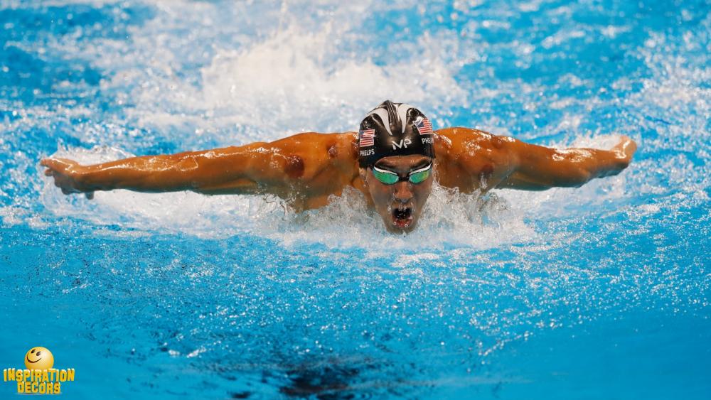 verhuur decor zwemmen O.S. MIchael Phelps huren