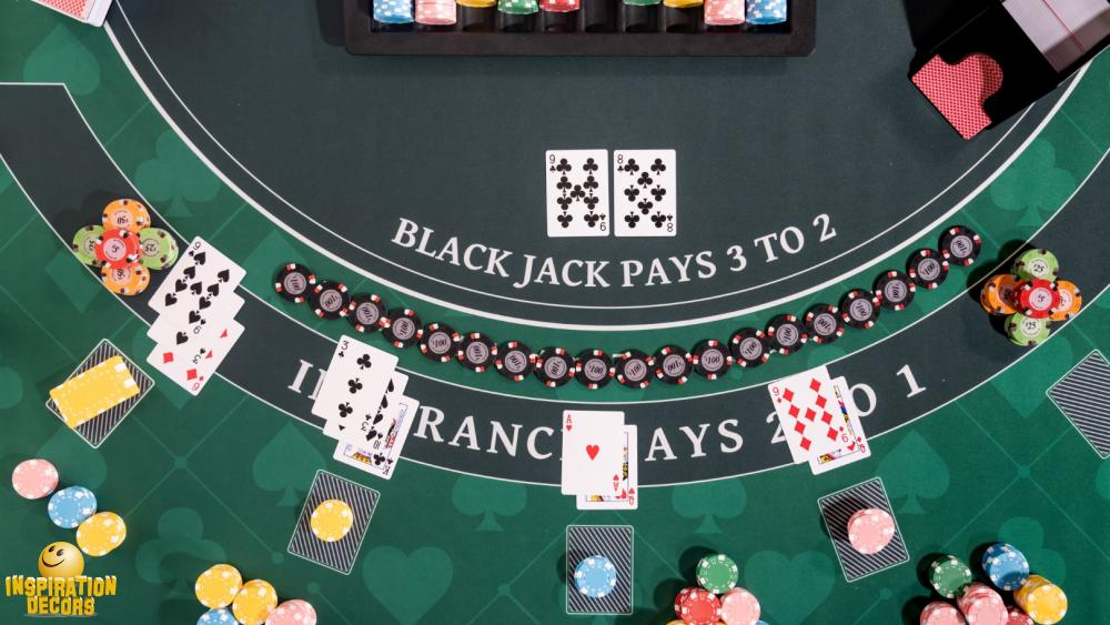 verhuur decor backdrop black jack huren