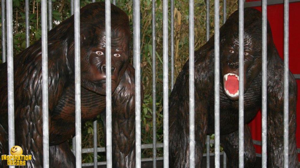 verhuur circusapen gorilla's in circuskooi huren