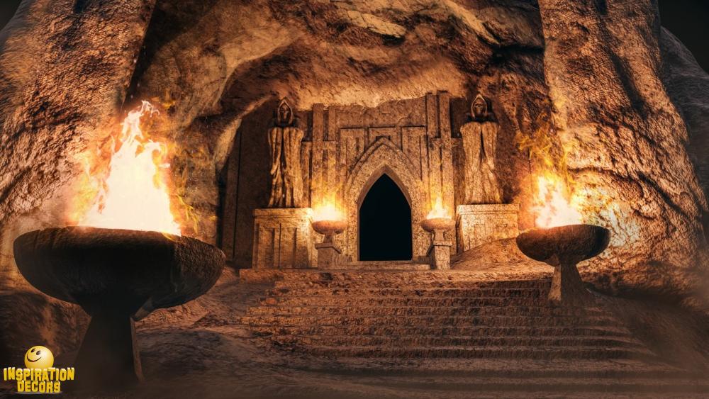 verhuur decor tempel doomsgrot huren
