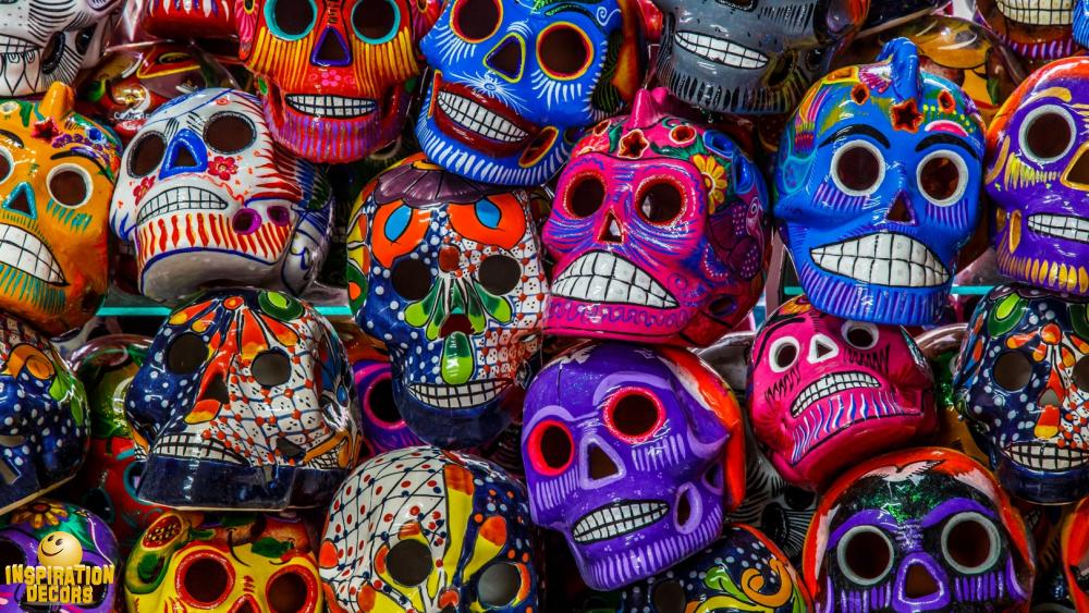 verhuur decor backdrop skulls te huur