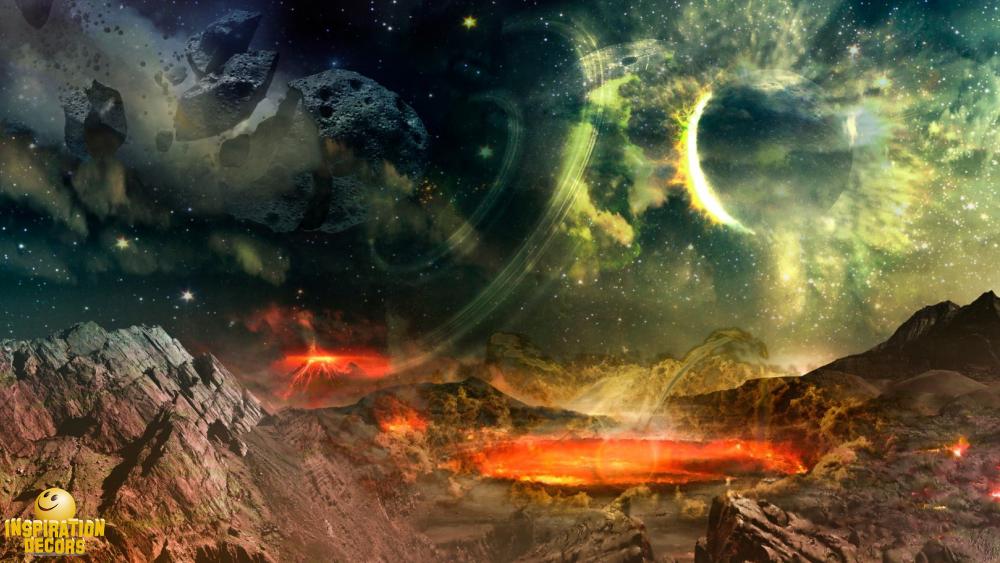 verhuur decor asteroide alien planet huren