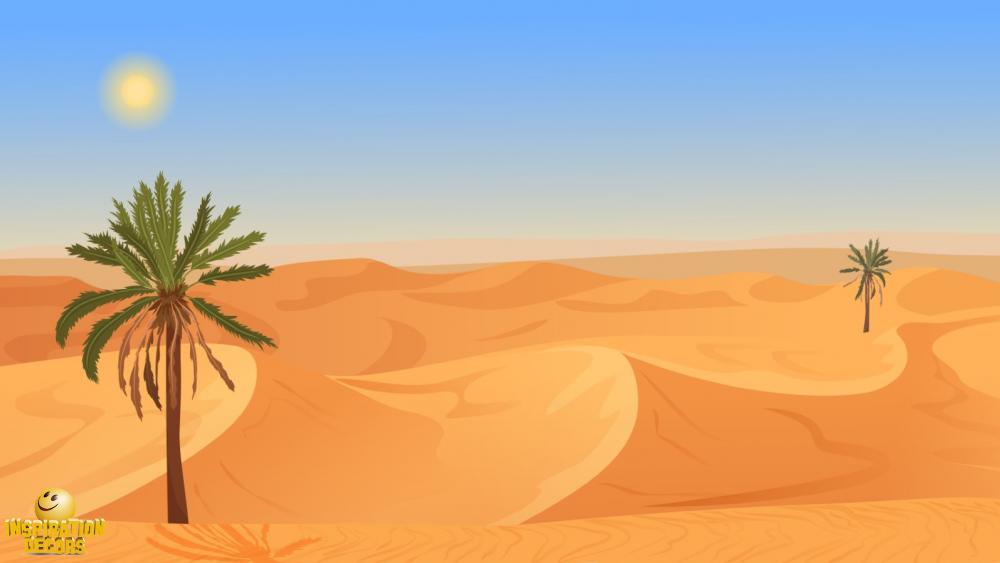 verhuur decor woestijn met palmboom huren