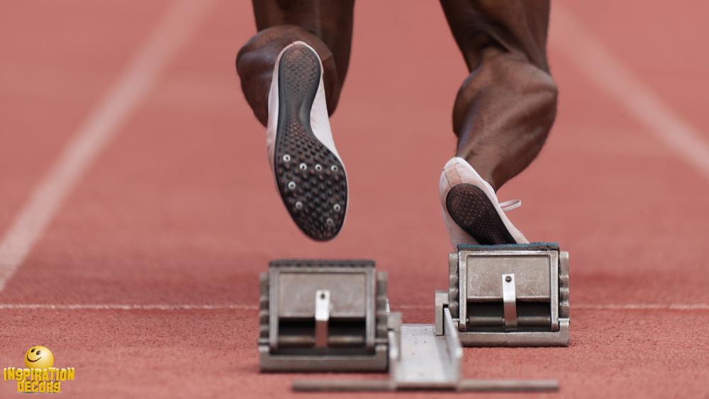 verhuur decor atletiek sprint start huren