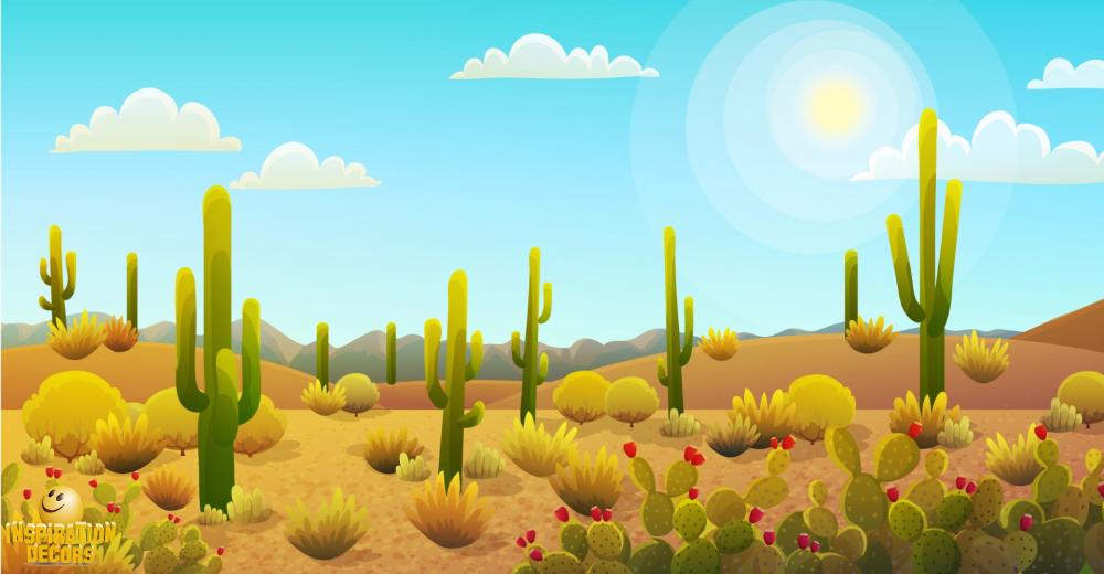 verhuur decor woestijn met cactussen huren